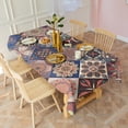 thumbnail image 3 of Multicolor Ethnic Geometric Pattern Rectangle Tablecloth 60"x120",Waterproof Polyester Rectangle Table Cloth, Wipeable Spillproof Polyester Tablecloth for Dining, Camping, Indoor and Outdoor, 3 of 6