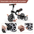 thumbnail image 4 of Wdmiya 3-in-1 Toddler Bike for 2-4 Year Old Boys & Girls, Adjustable Seat, Removable Pedals & Training Wheels, Baby Balance Bike, Christmas & Birthday Gift, Black, 4 of 7