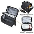 thumbnail image 5 of Vaupan Large Insulated Lunch Bag for Women and Men, Oxford Fabric Dual Compartment Reusable Lunch Box for School Office Work Picnic, Leakproof Cooler Lunch Tote Bag with Adjustable Shoulder Strap, 5 of 7
