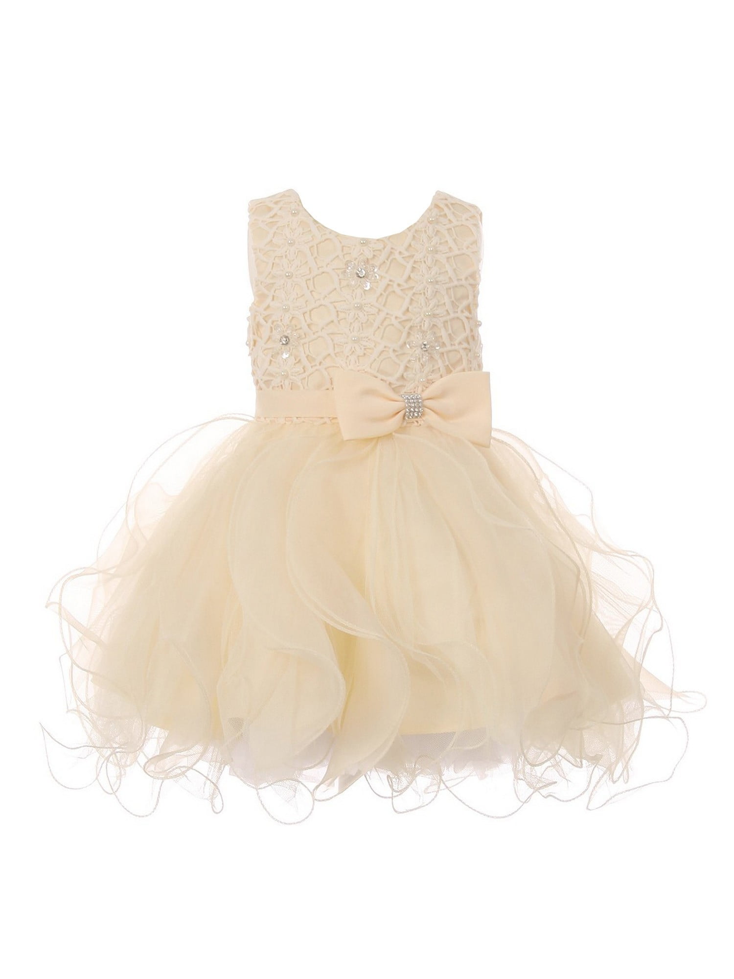 baby girl champagne dress