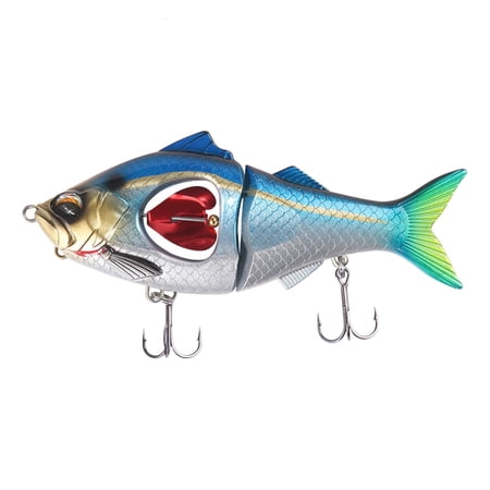 Yihuala 3D Minnow Fishing Lures Salt Swimbait Multi-Section Fishing Lures Saltwater Fishing Lures Fishing Baits