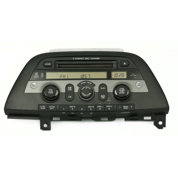 Restored Honda Odyssey 2005-2010 AM FM Radio mp3 6 CD Receiver 39100-SHJ-A310 - Face 1XU4 (Refurbished)