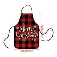 thumbnail image 3 of Christmas Apron, Festive Holiday Kitchen Apron, Xmas Cooking Apron with Fun Decorations, Christmas Party and Cooking Gift for Adults, Family, and Home Use, 3 of 5