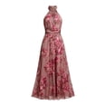 thumbnail image 7 of EliteGoogv Womens Floral Dresses Sleeveless Backless Long Dresses For Women Relaxed Loose Fit Irregular Hem Summer Dresses Beach Vacation Wedding Guest Dresses Pink, 7 of 7