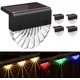 thumbnail image 1 of Luces solares para cubierta al aire libre, paquete de 4 luces solares para escalones, luces solares impermeables para cercas para patio, escaleras, postes, caminos, porches, entradas, patios, 1 of 5