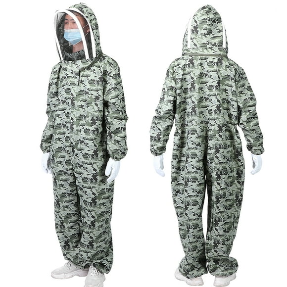Traje de Abeja Ropa Traje Anti-abeja Traje Espacial Guantes Apicultura Suministros de Cremallera Doble Conjunto Cremalleras Dobles Traje Traje Ropa Equipo de Protección ANGGREK Otros