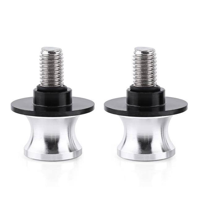 Fyydes Swing Arm Spool, Swingarm Bobbins,1Pair 10mm Motorcycle CNC Rear Stand Swing Arm Spool Sliders Stand Swingarm Bobbins