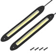 thumbnail image 1 of COB LED Luz de circulación diurna Goma impermeable Flexible DC 12V 8W Luz blanca Línea recta 2 piezas, 1 of 1