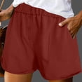 thumbnail image 4 of Summer Fashion Plus Size Biker Shorts women Trendy Clothes 2025 Solid Color Button Pocket Up to 65% off!, 4 of 8
