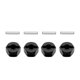 thumbnail image 2 of 4 Uds. Bujes de rueda hexagonales CUTICAT 12mm negro, 2 of 7