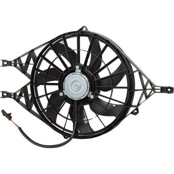 Auxiliary Radiator Fan Assembly - Compatible with 2000 - 2003 Dodge Durango V8 2001 2002