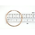 thumbnail image 6 of 14K Rose Gold 32mm x 1.5mm Endless Round Hoop Earrings, 6 of 7