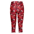 thumbnail image 4 of YDFCWXW Halloween Leggings for Women Yoga Pants Funny Tummy Control Workout Fitness Halloween Tights Red, L, 4 of 5