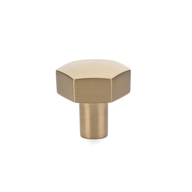 Emtek 86457US4 Bouton de Cabinet Mod Hex 1.125 Po, Laiton Satiné