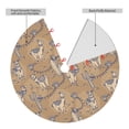 thumbnail image 2 of Yiaed Cactus Alpaca Print Christmas Tree Skirt , Tree SkirtsTree Mat for Christmas Winter Holiday Indoor Decorations-48", 2 of 7