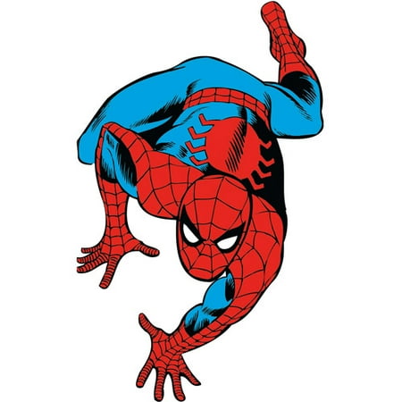 Marvel Classic Spider-Man Peel-and-Stick Giant Wall Decals - Walmart.com