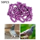 thumbnail image 5 of 100 Anillos de aluminio para patas de palomas Sunnimix bandas numeradas 8mm rojo y violeta, 5 of 8