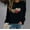 Black, variant on Valentine's Day Shirt Women Plaid Love Heart Graphic Tees 3/4 Sleeve Tee Tops Crewneck Pullover Casual T-Shirts Size 2X 3X