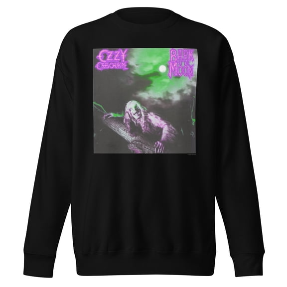 Ozzy Osbourne Neon Bark Jumbo Print Unisex Sweatshirt - Black - Medium