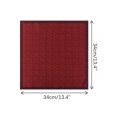 thumbnail image 2 of INSPIRE CHIC Men's Pocket Squares Contrast Color Silky Solid Color Edge Handkerchiefs for Wedding Party One Size Dark Red, 2 of 4