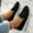 Black, variant on Wensltd New Fashion Summer Womens Slip on Flat Bottom Shoes Soft Soled Comfortable Outdoor Walking Shoes Non Slip Breathable