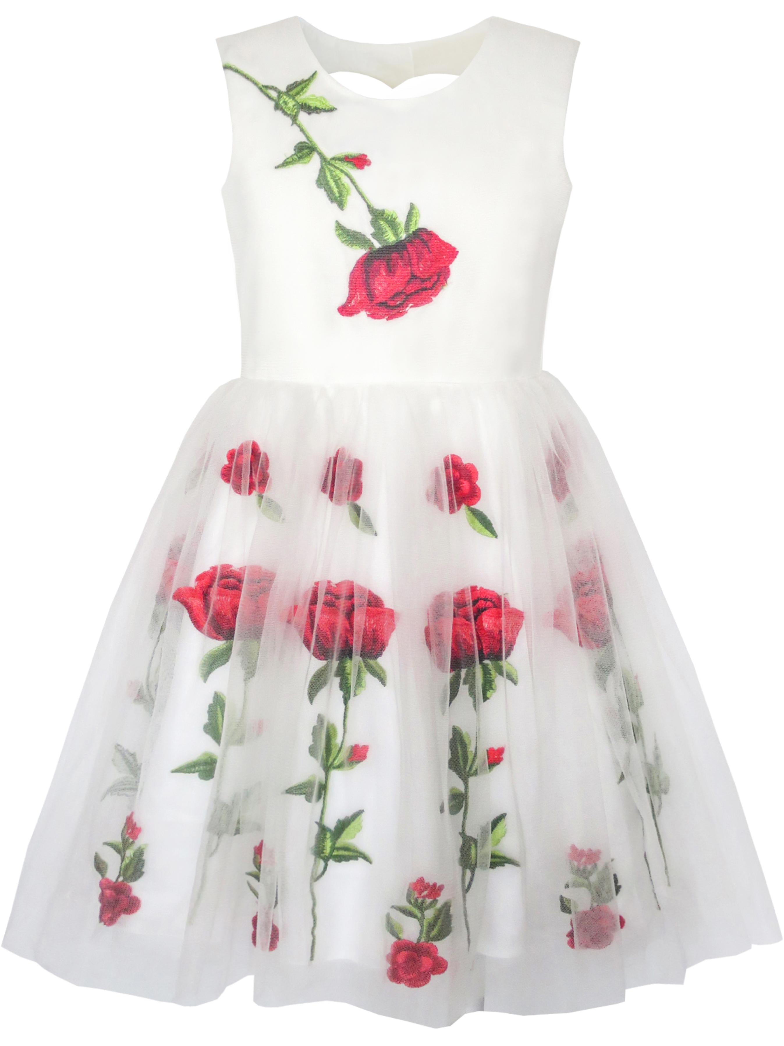 flower girl dress with heart shaped back