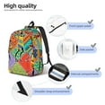 thumbnail image 5 of Balery Dancing African Womans Vintage Canvas Backpack for Men and Women - Large Capacity, Durable Travel Laptop Bag for School, Work, Hiking, and Outdoor Activities, 5 of 7