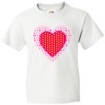 thumbnail image 3 of Inktastic Valentine Red Heart with Dots Youth T-Shirt, 3 of 5