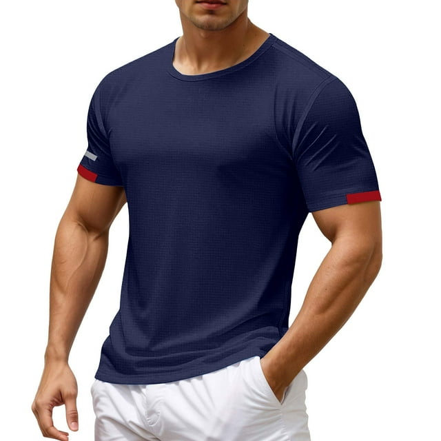 Men's Casual T Shirts For Sports Breathable And Short Sleeve Tees Perfect For Spring And Summer Activities Loose Fit Design For Ultimate Comfort