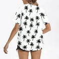 thumbnail image 4 of Weiqiqre Womens Tops Summer Beach Shirt Tropical Shirts Womens Hawaii Button Down Short Sleeve Blouses Button Up Tops, 4 of 5