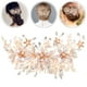 thumbnail image 3 of Peineta de perlas para novia, flor, pinzas para el pelo para boda, pasador de perlas con diamantes de imitación, tocado de boda, tocado para novias, mujeres y niñas, 3 of 7