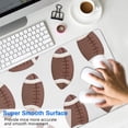 thumbnail image 4 of Long Mouse Pads for Desk,Brown Footballs Pattern Desk Mats on Top Of Desks, Desk Mouse Pad Extra Large with 3mm Non-Slip Base and Stitched Edge for Gaming,Office,Work,Home 31.5"x11.8", 4 of 6