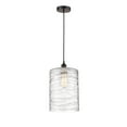 thumbnail image 2 of Innovations Lighting  Cobbleskill - 1 Light 9" Cord Hung Mini Pendant Deco Swirl/Oil Rubbed Bronze, 2 of 5
