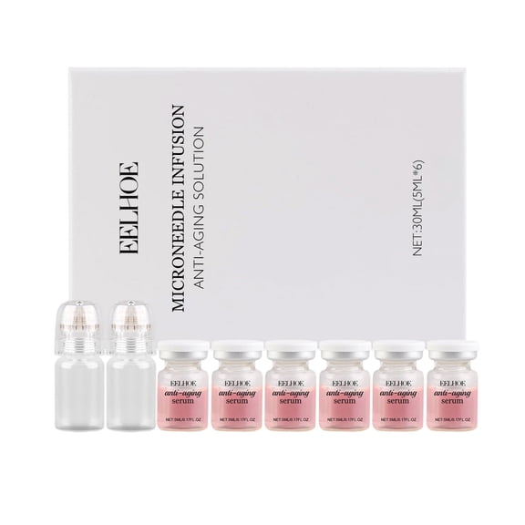 Micro In-fusion System for Face,Micro-Infusion Facial Care System, Micro-Infusion Facial Care Set with Essence, Hydrating & Firming Set 6-Bottle Pack (5ml per bottle)