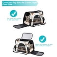 thumbnail image 5 of Tree Pet Carrier Bag 900D Oxford Cloth Fabric 17x10x11.8 in Sherpa Base Nylon Webbing 43x26x30 cm - Comfortable and Durable Travel Crate for Small Pets, 5 of 7