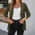 thumbnail image 5 of Oiangi Women's Cardigan Sweaters Long Sleeve Button Down Knit Cardigan Open Front Jumper Tops for Winter Warmth Green 2XL, 5 of 7