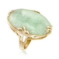 thumbnail image 3 of Ross-Simons 30x20mm Jade Ring in 18kt Gold Over Sterling, Women's, Adult, 3 of 6