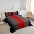 thumbnail image 2 of Erosebridal Red Black and Grey Comforter Set Twin,Rainbow Ombre Bedding Set Aesthetic Room Decor for Women Men,Gradient Colorful Comforter Sets Abstract Quilt Bed Set 2Pcs, 2 of 5
