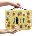 thumbnail image 2 of HELLHERO Sunflower Daisy PU Leather Bible Cover, Portable Protective Carrying Bag for Church Prayer Daily Study, for Men and Women, 2 of 12