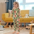 thumbnail image 4 of FORMRS Long Sleeve Top and Pants Pajama Set for Niños 2-Piece Sleepwear, Sizes 18M-8Y, Christmas Plaid Pattern, 4 of 6