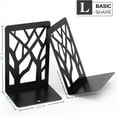 thumbnail image 5 of NOGIS Bookends, Book Ends, Home Decorative Bookends, Bookends for Shelves, Metal Bookends, Bookends for Heavy Books, Tree of Life, Book Stopper, Black Book Holder (1 Pair C), 5 of 7
