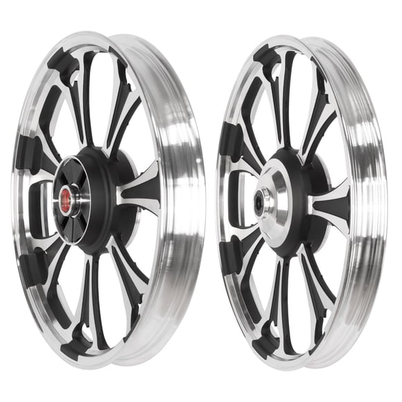 Par de Rines Kinlley AK003 aluminio para Moto FT125 FT150 plateado