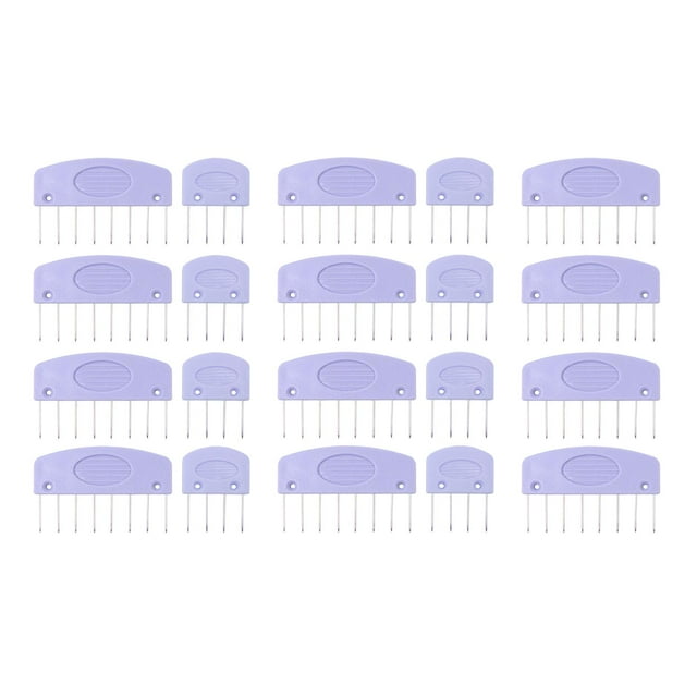 Rongfmy 20 Pcs Peignes de Blocage Épingles Tricot Blocage Épingles Kit pour Tapis Dentelle Crochet