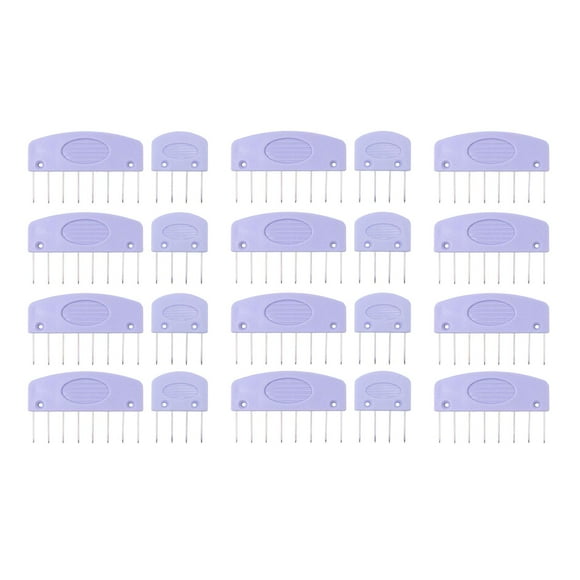 Rongfmy 20 Pieces Blocking Combs Pins Knit Blocking Pins Kit for Carpet Lace Crochet