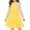 Yellow, variant on Long Sleeve Girls Mesh Patchwork Dress Kids Children Dots Print A-line Knee Dress for 4-14 Years