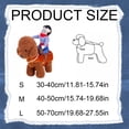 thumbnail image 3 of Pet Costume， Dog Costume Pet Suit Cowboy Style Dog Carrying Costume Dogs Riding Horses Transforming Into Figurines Cowboy Golden Haired Teddy Bears Personality Fu, 3 of 9