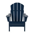 thumbnail image 2 of Westin Outdoor Patio Folding Adirondack Chair HDPE Plastic, Navy Blue, 2 of 10