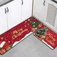 thumbnail image 1 of Christmas Holiday Kitchen Floor Mat Set for Festive Home and Winter Floor Decoration with Non- Backing, 1 of 4