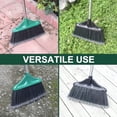 thumbnail image 4 of 4 PCS Heavy Duty Broom Outdoor/Indoor Commercial Broom with 61 Long HandlePerfect for Home Garage Kitchen Office Lobby Room Floor Black and Green, 4 of 8