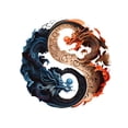 thumbnail image 2 of Yin - Yang Dragon Power Tee – epic 2 - Dragon Design, Rich Cultural Vibe. Perfect for Who Love Bold, Meaningful Streetwear!, 2 of 7